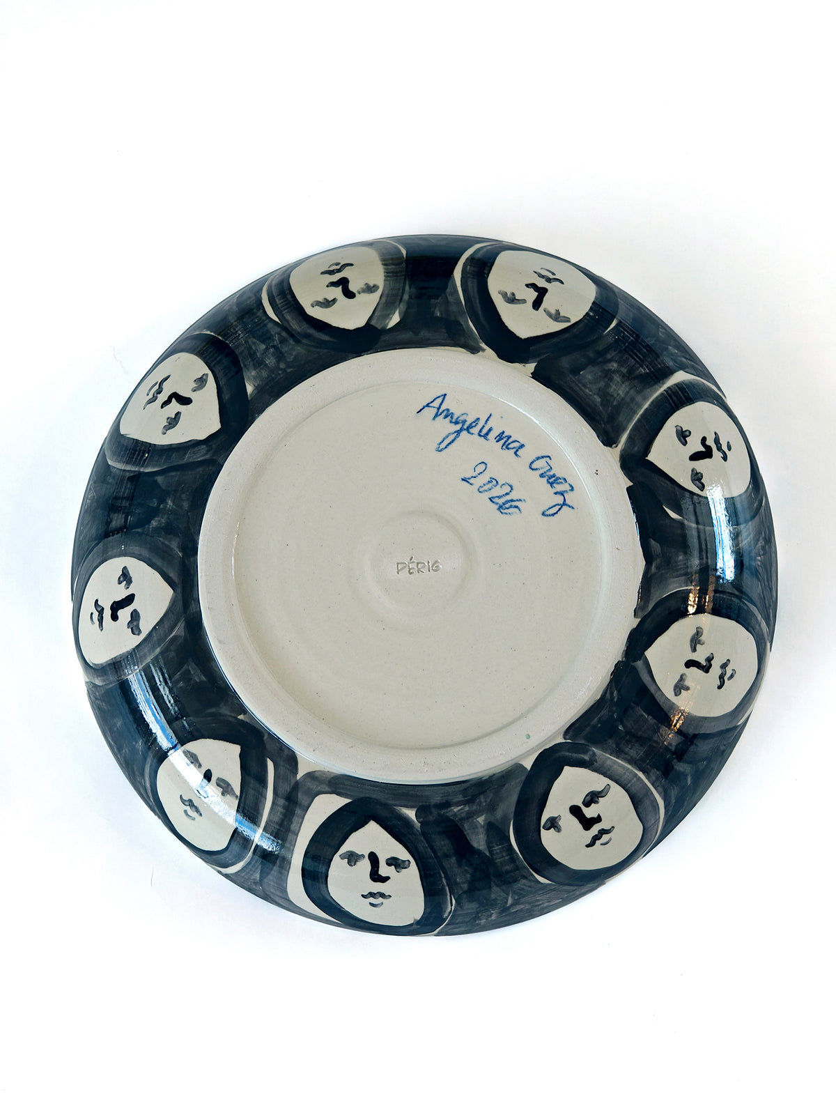 Assiette "Les visages fleurs" 04