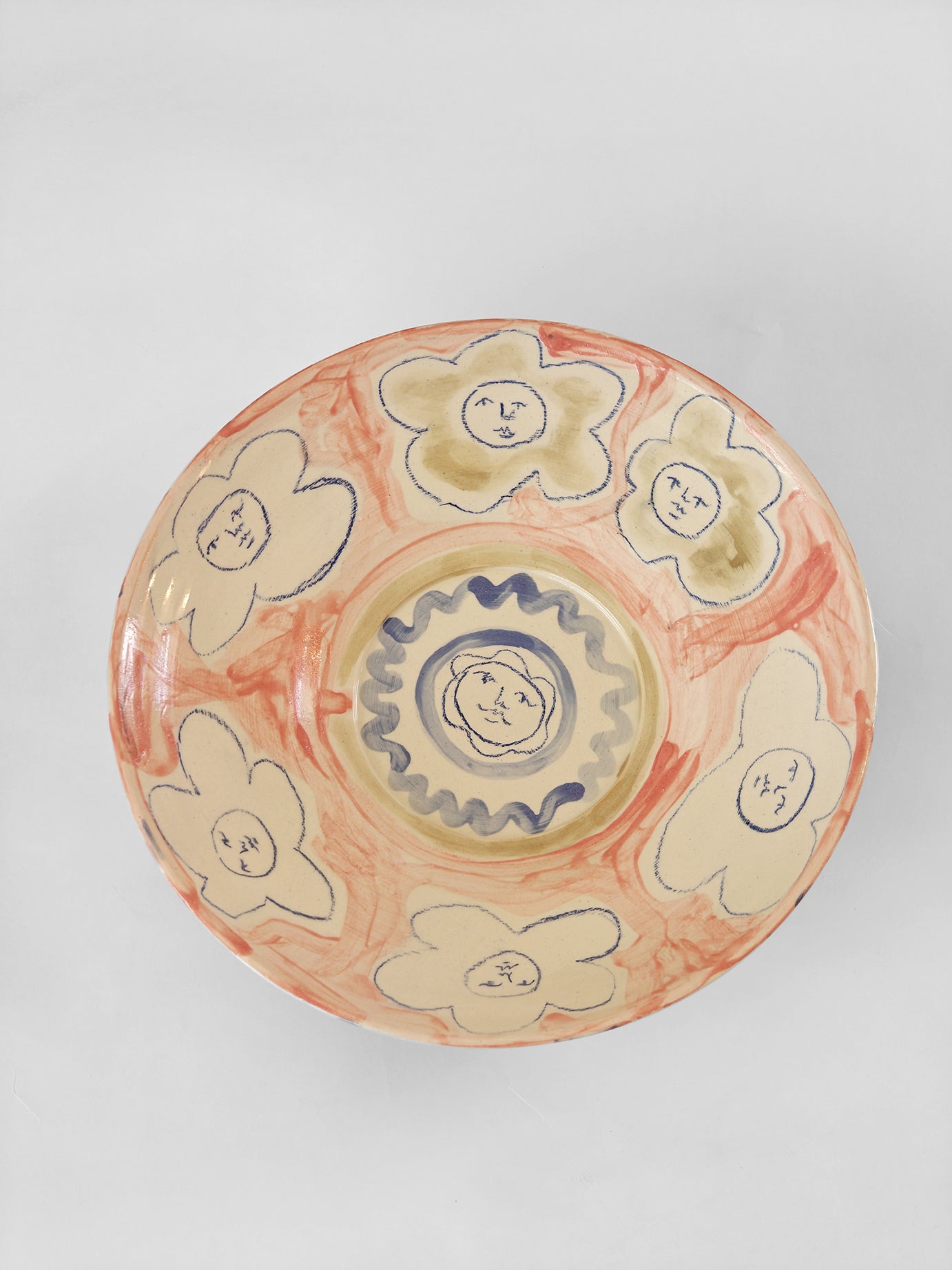 Assiette "Les visages fleurs" 03