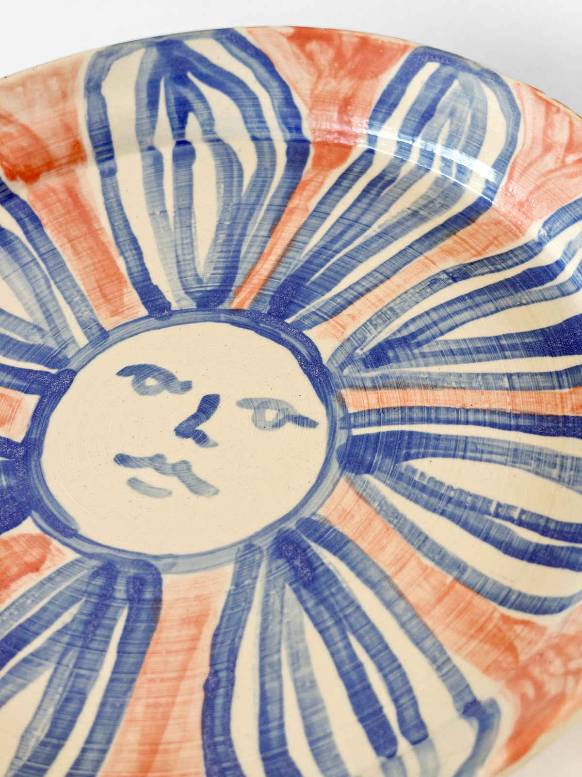 Assiette"Les visages fleurs" 05