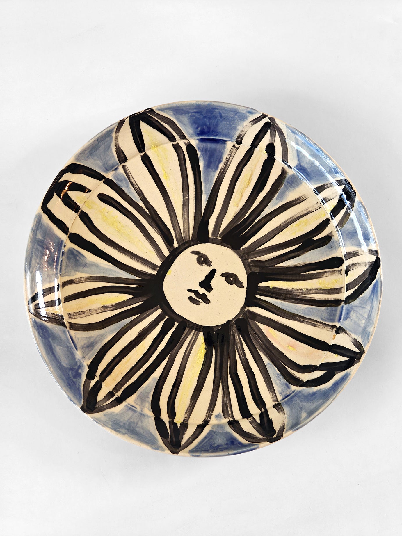 Assiette "Les visages fleurs" 07