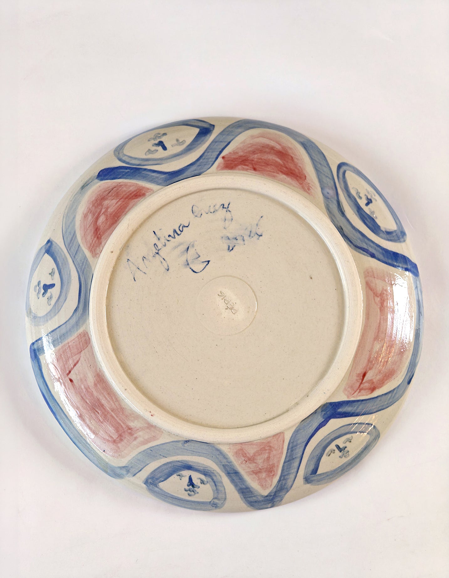 Assiette "Les visages fleurs" 06